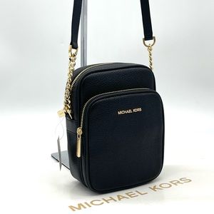 Michael Kors Medium Chain Crossbody Bag Black